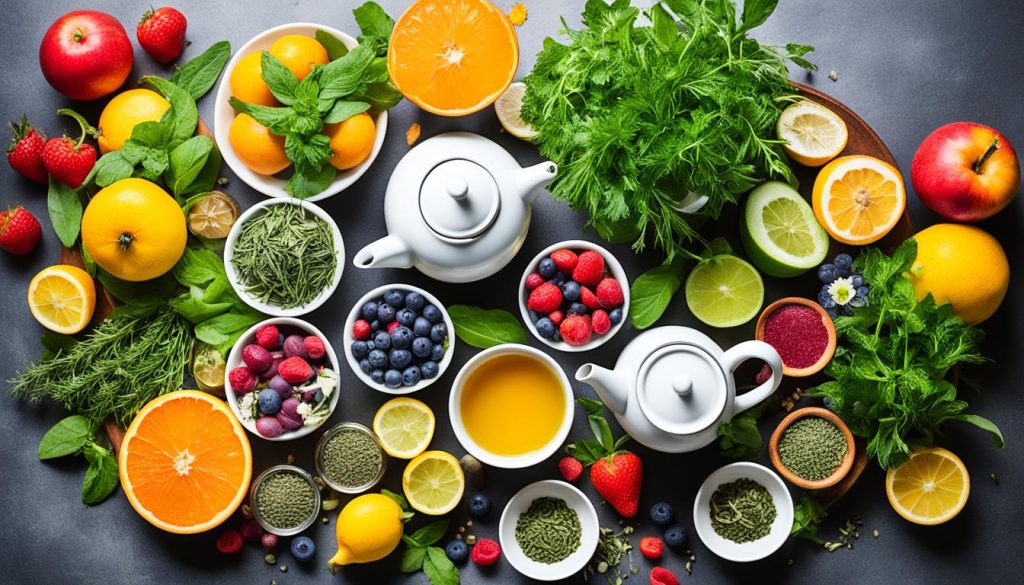 Alimentos e chás para dieta equilibrada