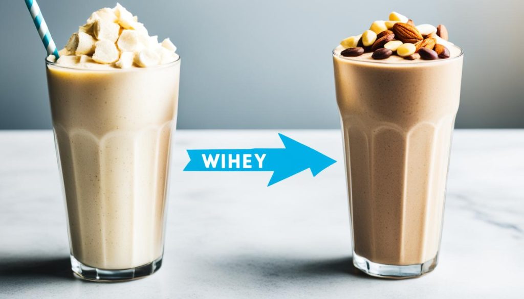 Comparação entre shakes protéicos caseiros e industrializados