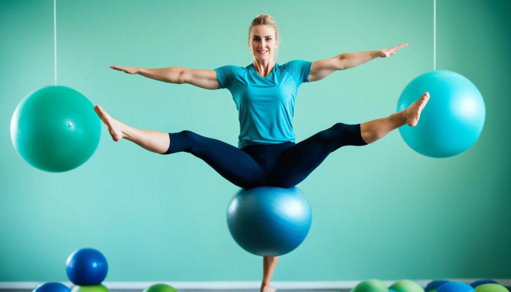 Exercícios com bola para equilíbrio e coordenação