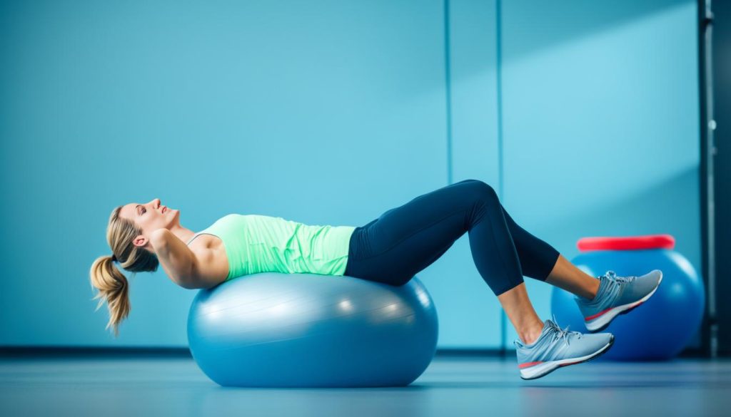 Pilates com bola aumentando a força muscular e flexibilidade