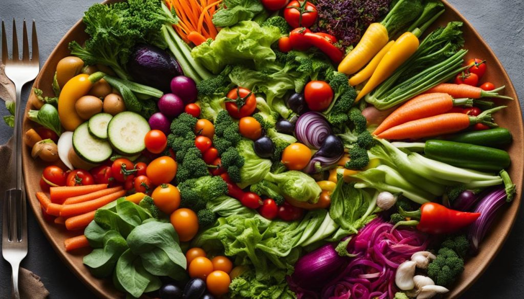 Variedade vegetal na alimentação saudável