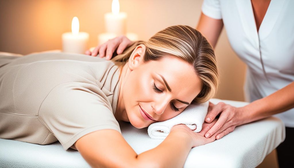 massagem relaxante para aliviar o estresse